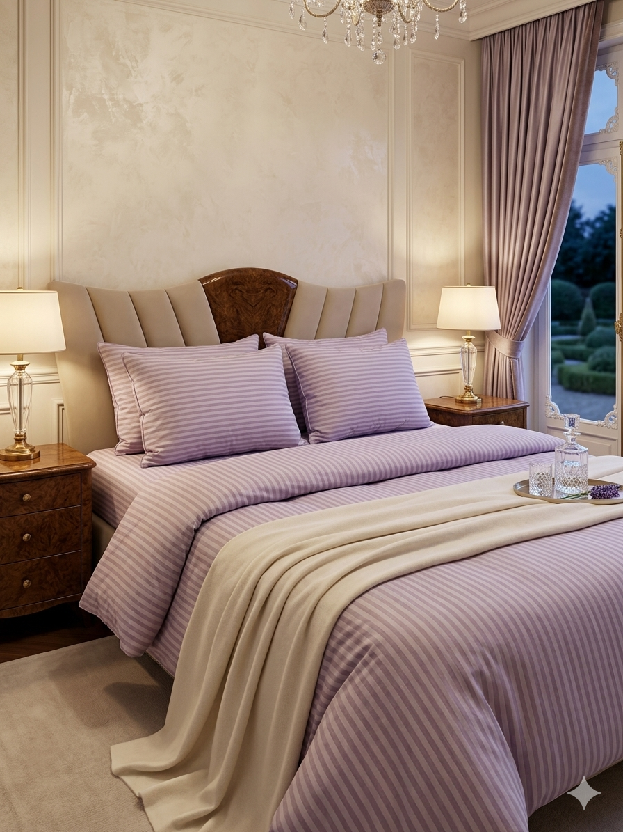 Saten Lastikli Çarşaflı Tek Kişilik Nevresim Takımı Gül Kurusu