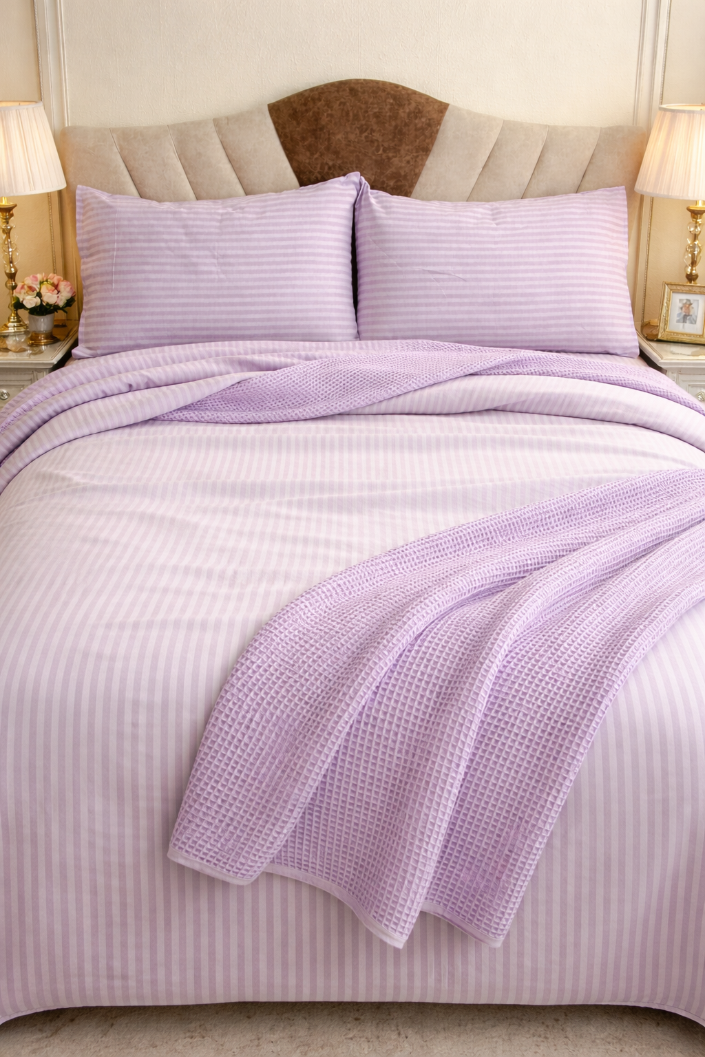 Saten Lastikli Çarşaflı Tek Kişilik Nevresim Takımı Gül Kurusu